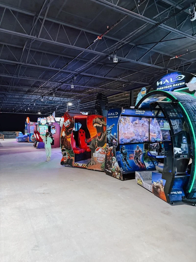 arcade area at pirates cove family fun center in havre de grace, maryland