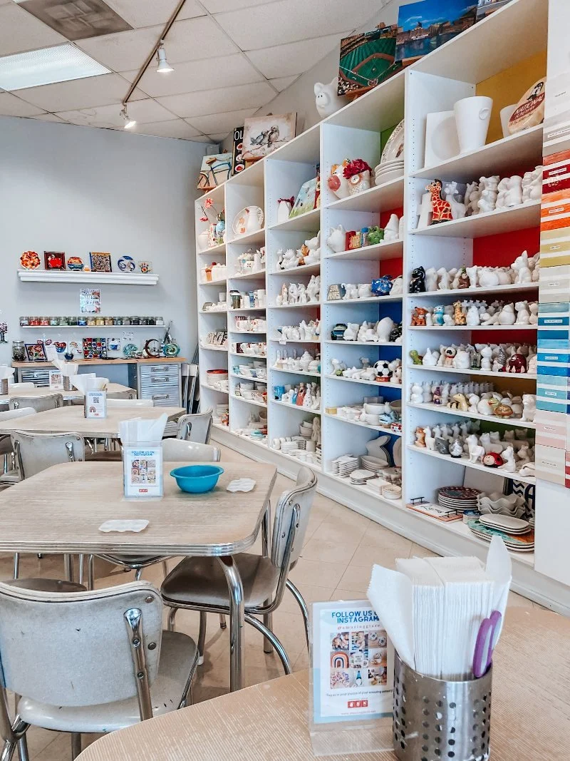 photo of amazing glaze paint your own pottery studio in bel air maryland