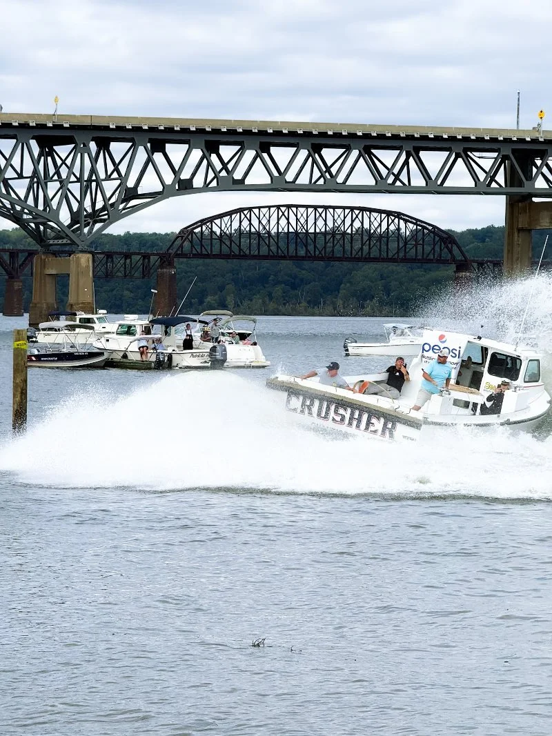 boat docking at the extreme boat docking competition in havre de grace maryland