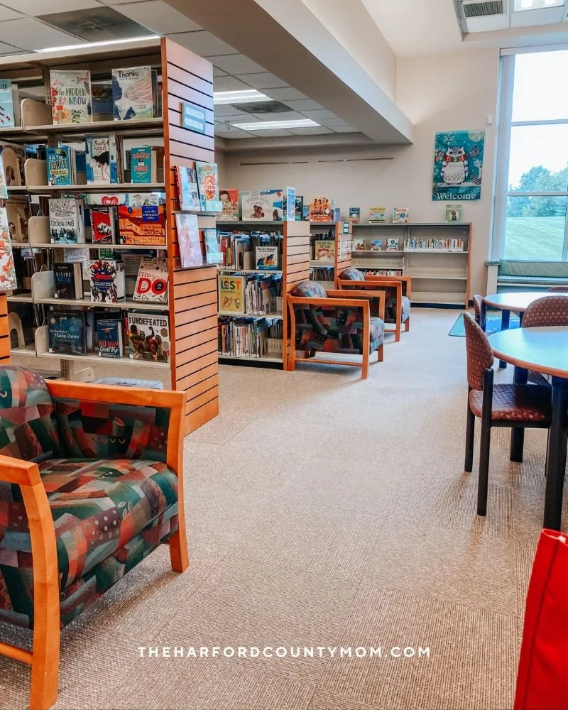 Norrisville Library's small children's section with a few options for play