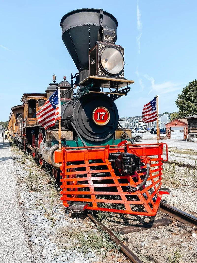 steam engine train at northern central railway in new freedom pa