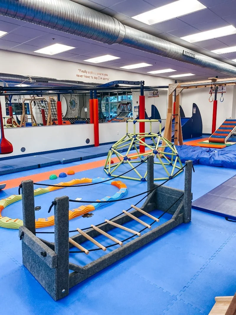 Kid's play gym with cushioned floors and obstacle courses perfect for birthday parties for kids and their friends of all abilities. Located in Forest Hill, MD