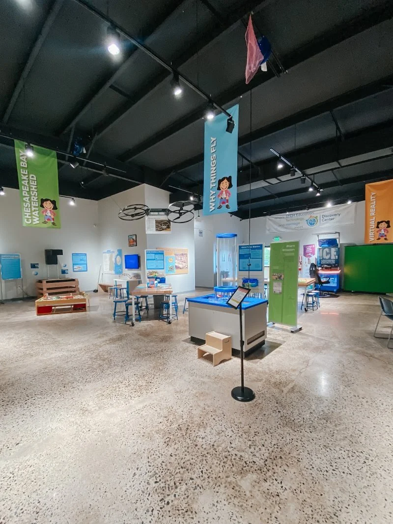 entrance to the discovery center in belcamp maryland