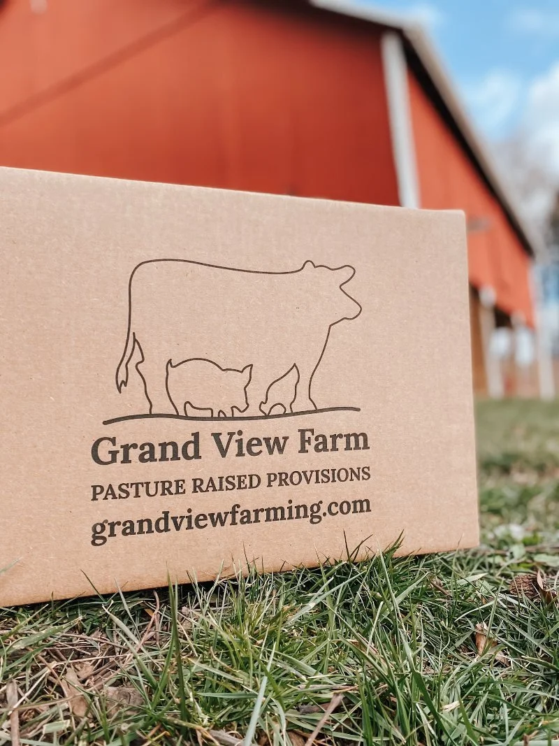grand view farm shipment from their regenerative farm in harford county maryland