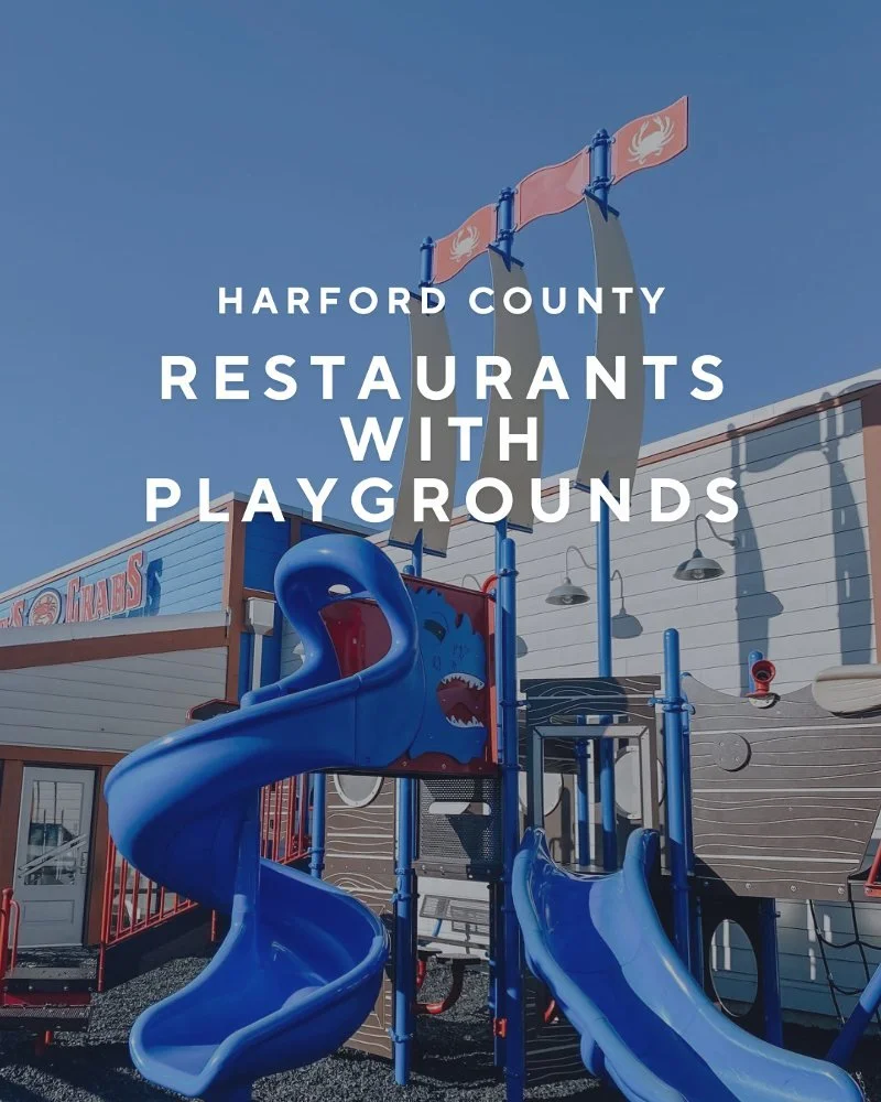 cover image for a guide with harford county restaurants with playgrounds featuring conrads crabs in abingdon maryland