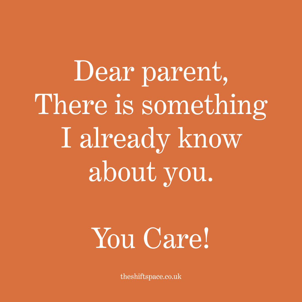 Dear Parent,