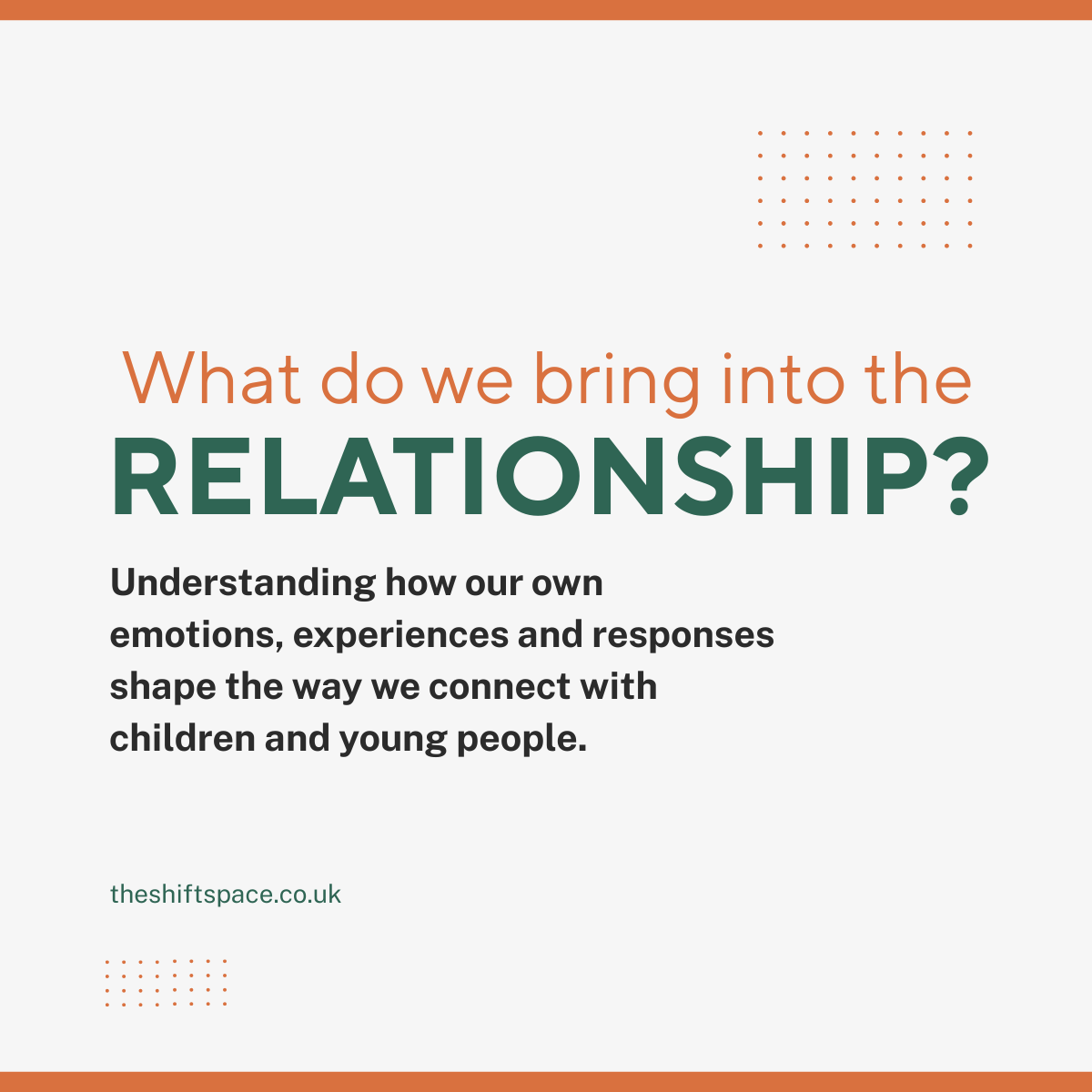 What Do We Bring Into The Relationship?