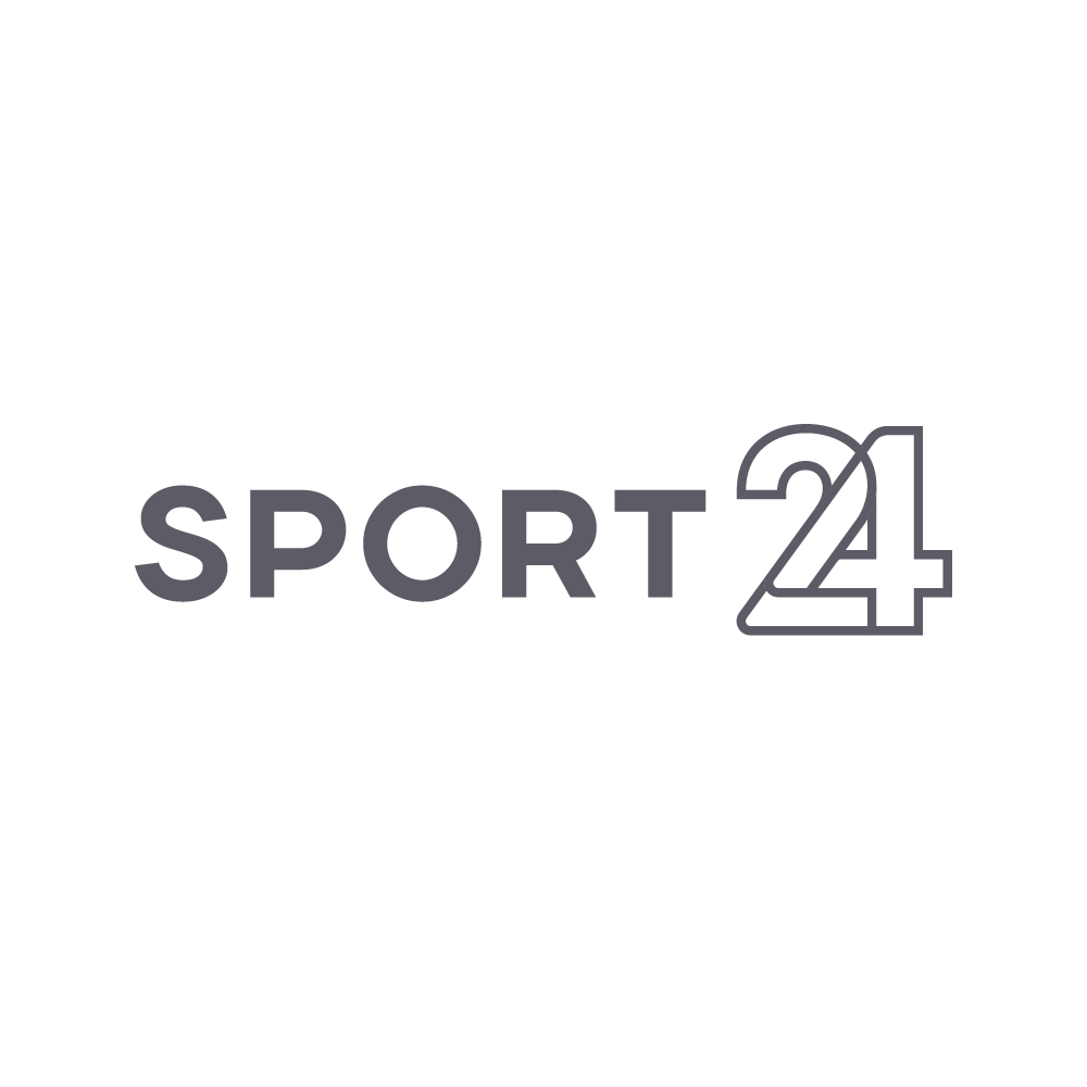 The image shows a logo with the text 'SPORT 24' in dark gray font on a white background.
