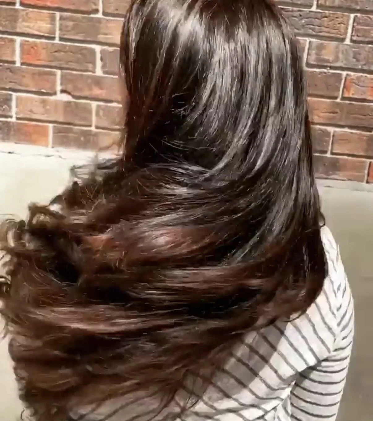 Still shot of guests in Albuquerque shaking her haircut