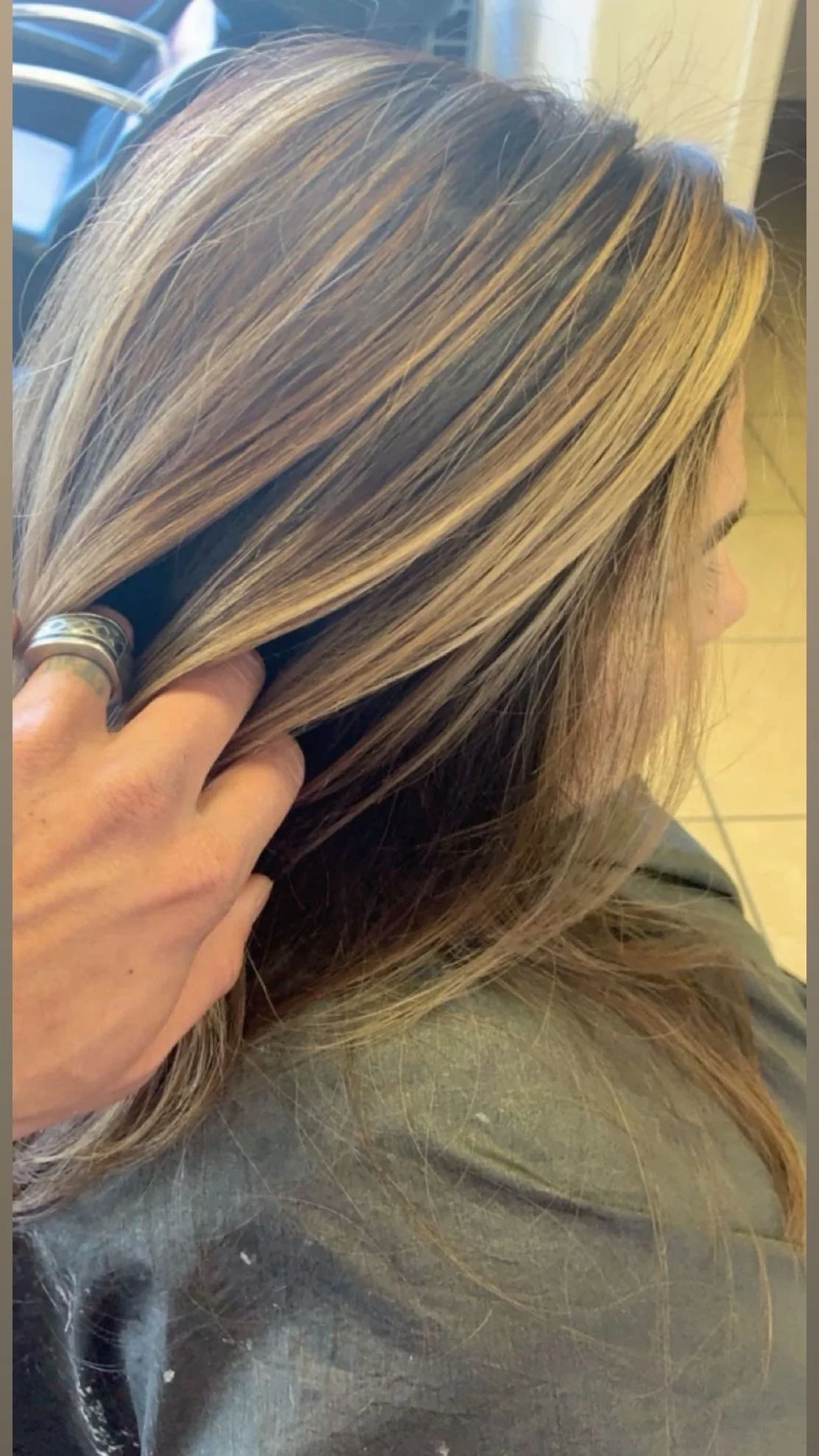 Shoing depth of balayage in Albuquerque