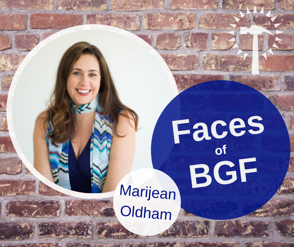 Faces of BGF: Marijean Oldham — Building Goodness Foundation