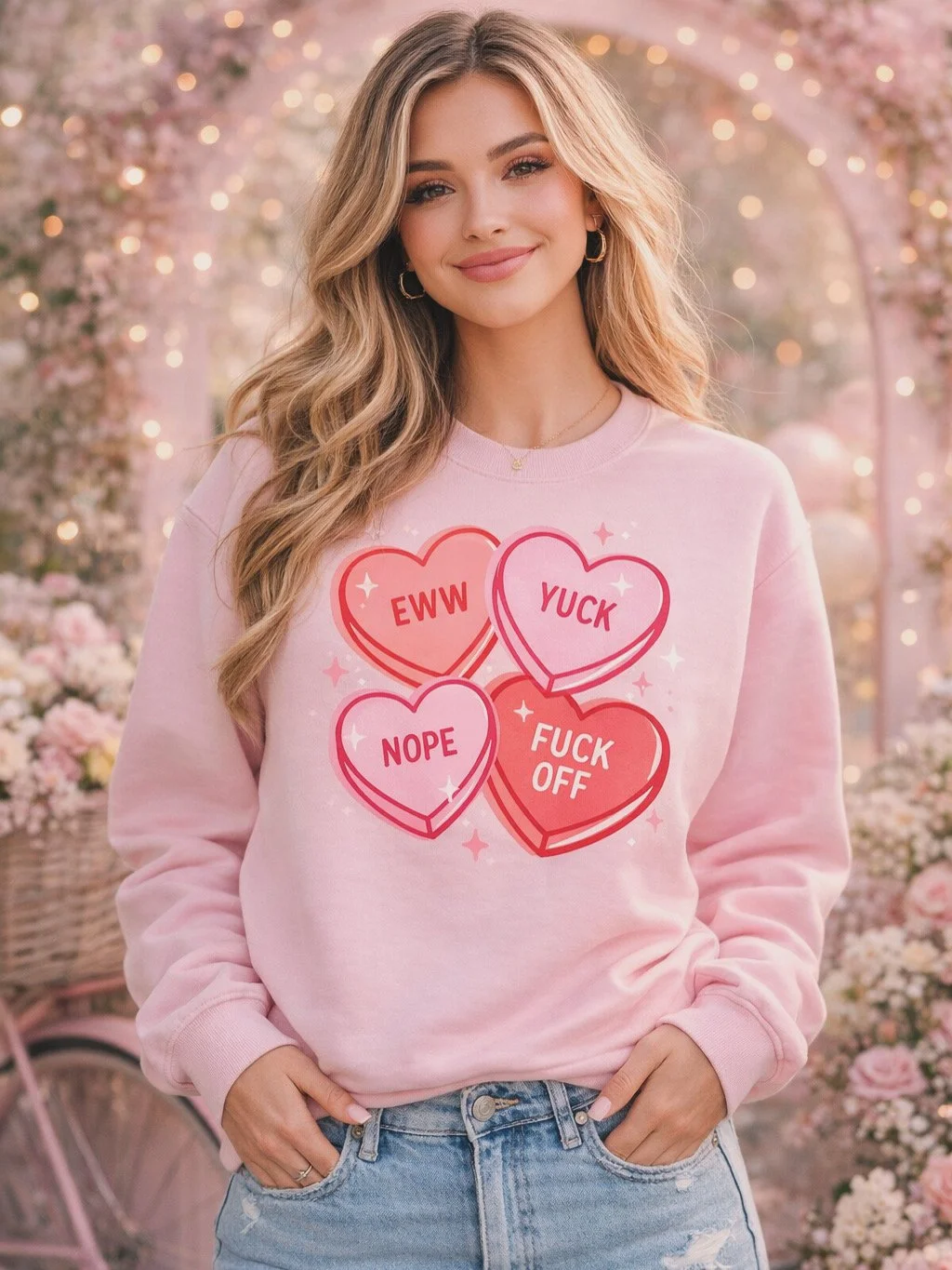 Conversation Hearts Sweatshirt