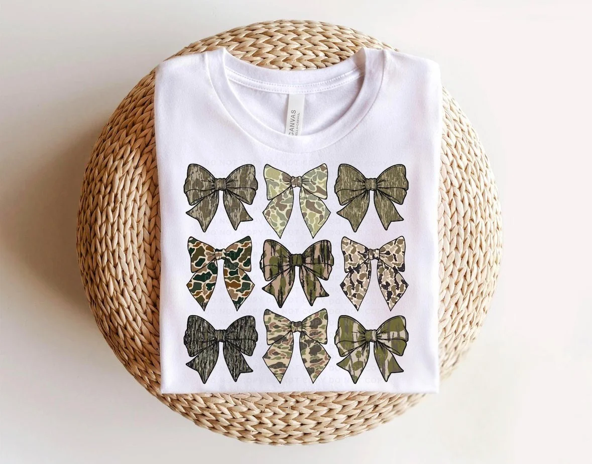 Camo Bow Graphic Tee