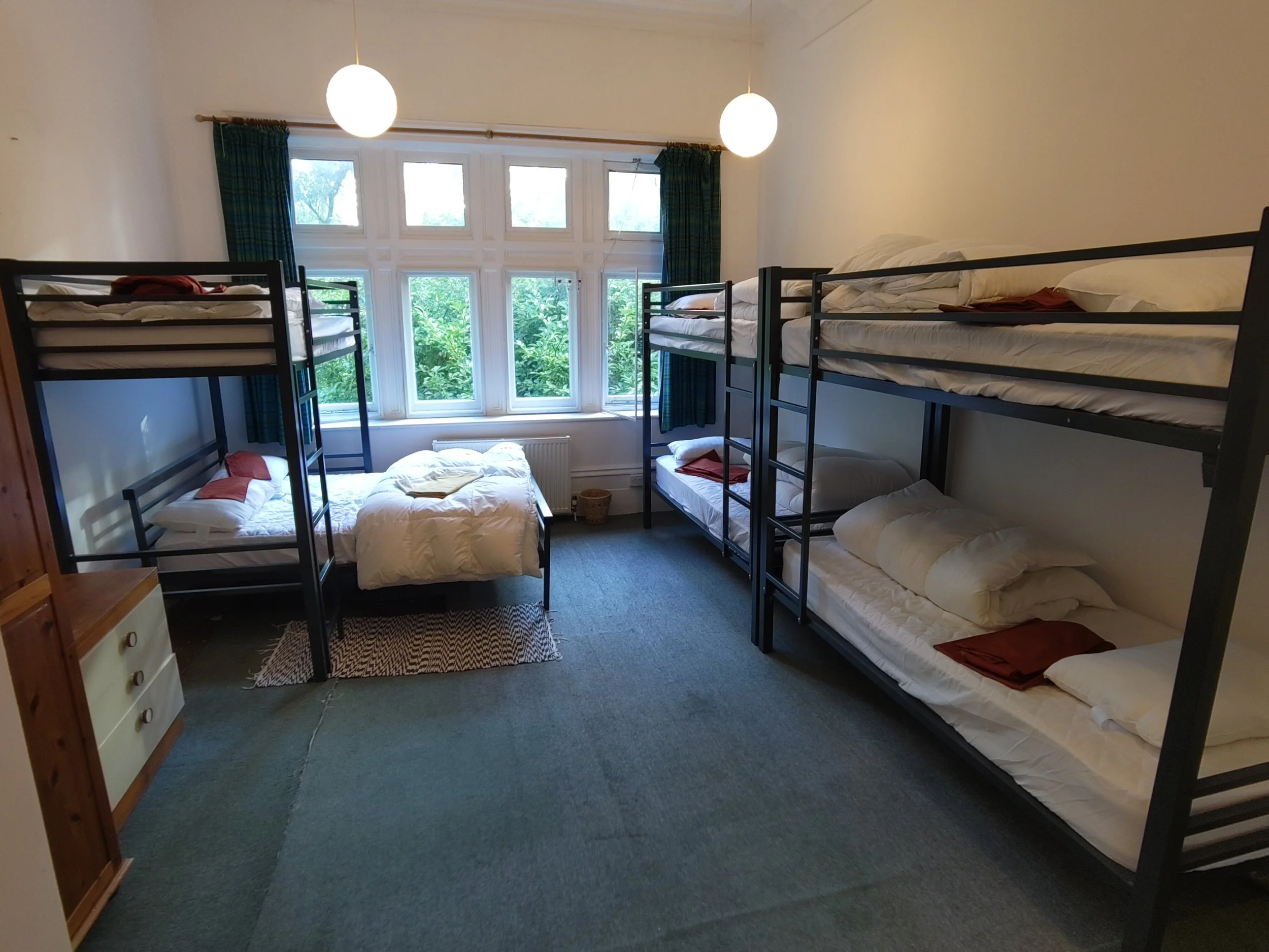 First floor bedroom #4 (sleeps 6-7, 2 X single bunks + single over double bed