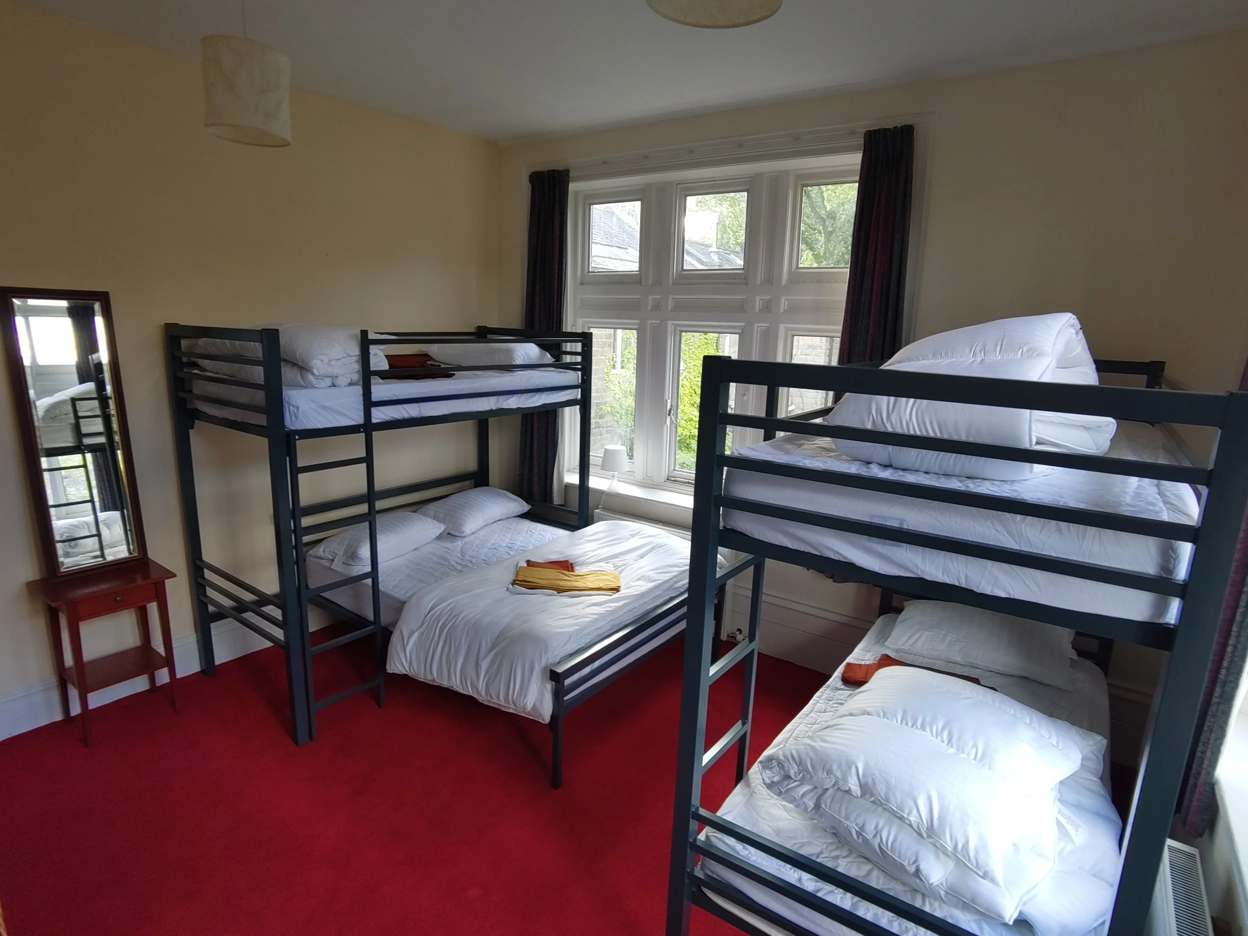 First Floor Studio Bedroom #6 (sleeps 4-5, single over double bed + single bunk bed)