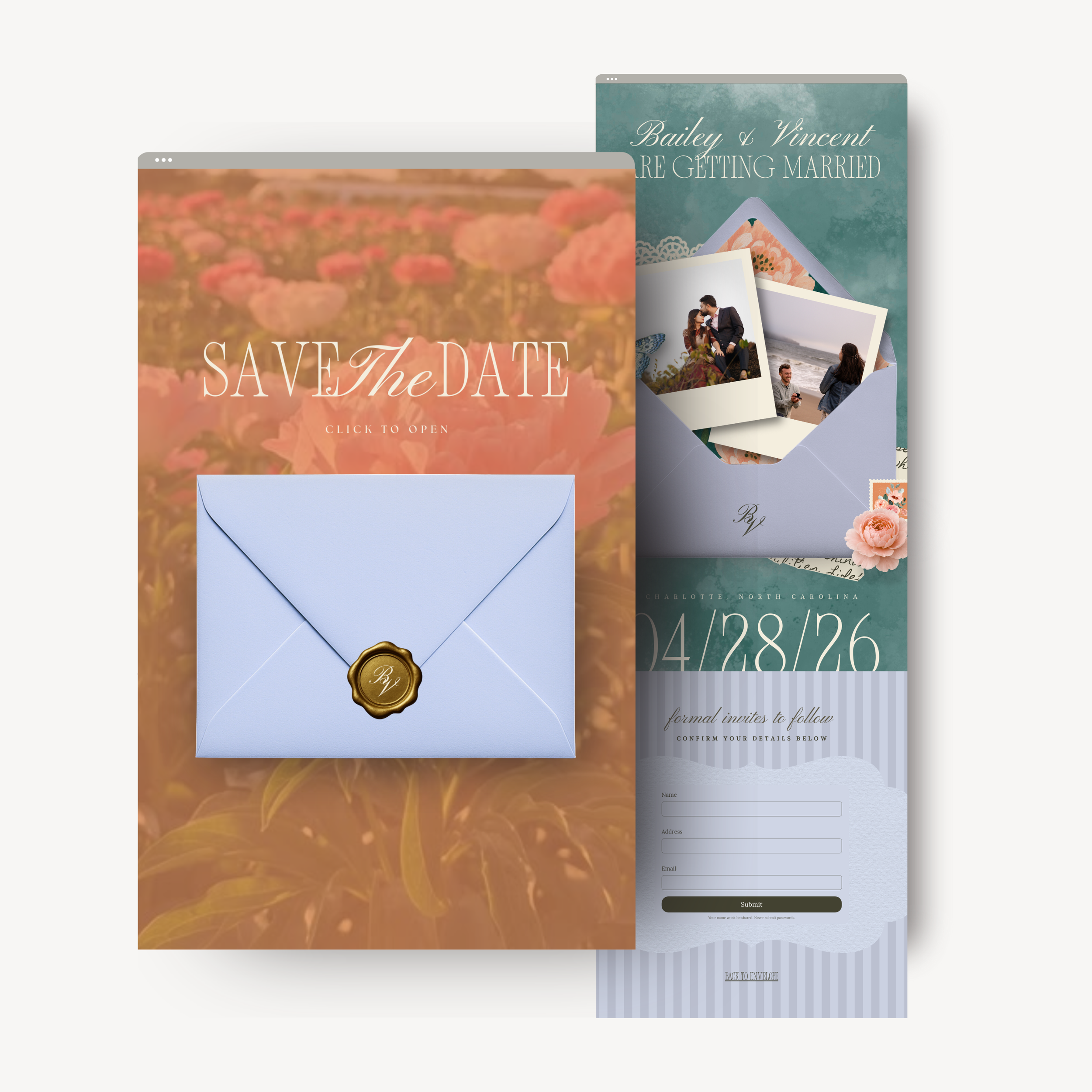 Love In Bloom Save The Date