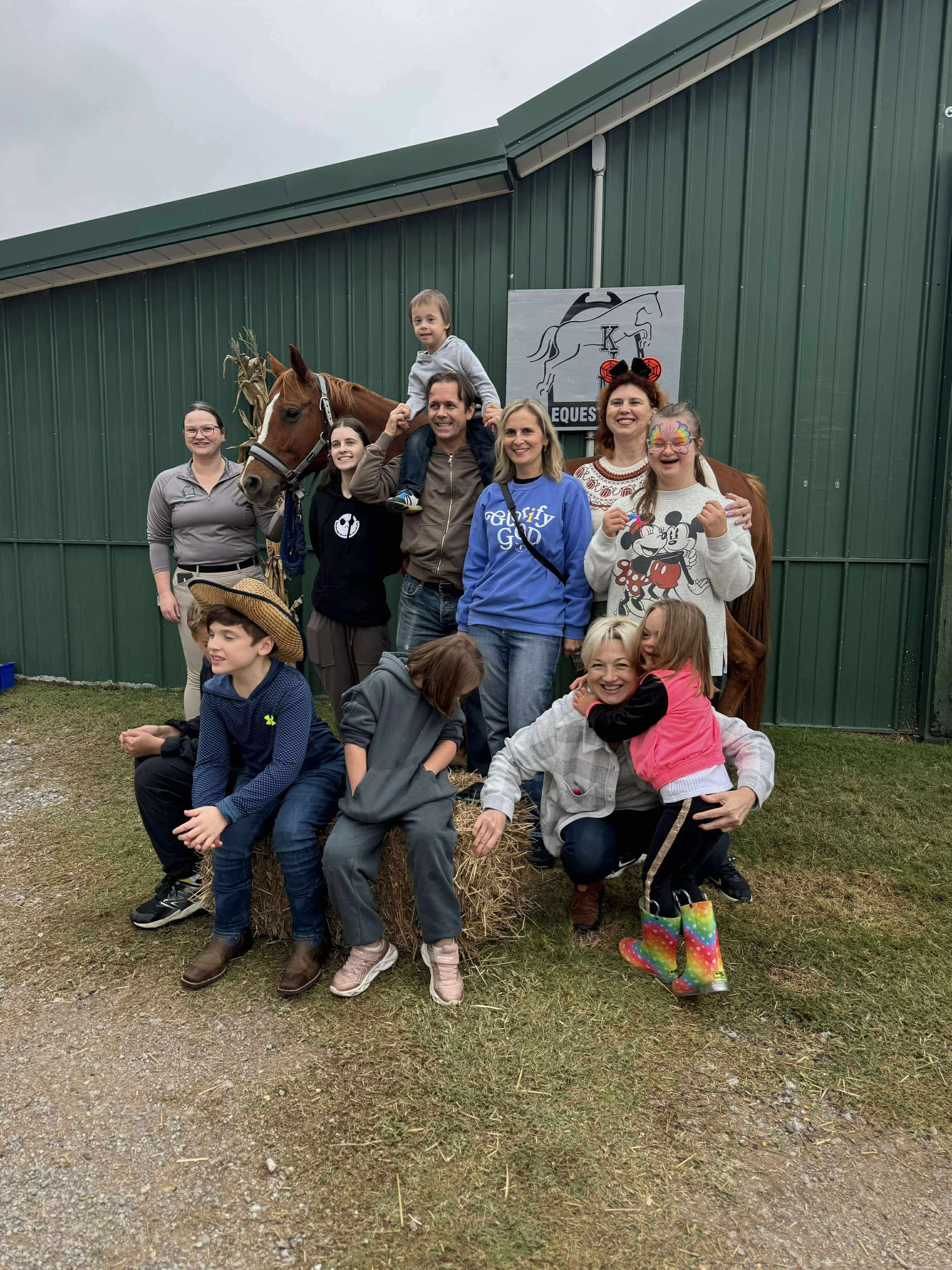  Amelias Friends Foundation spend a day at KJM Equestrian center in Broken Arrow during a recent gathering. (Photo provided) 