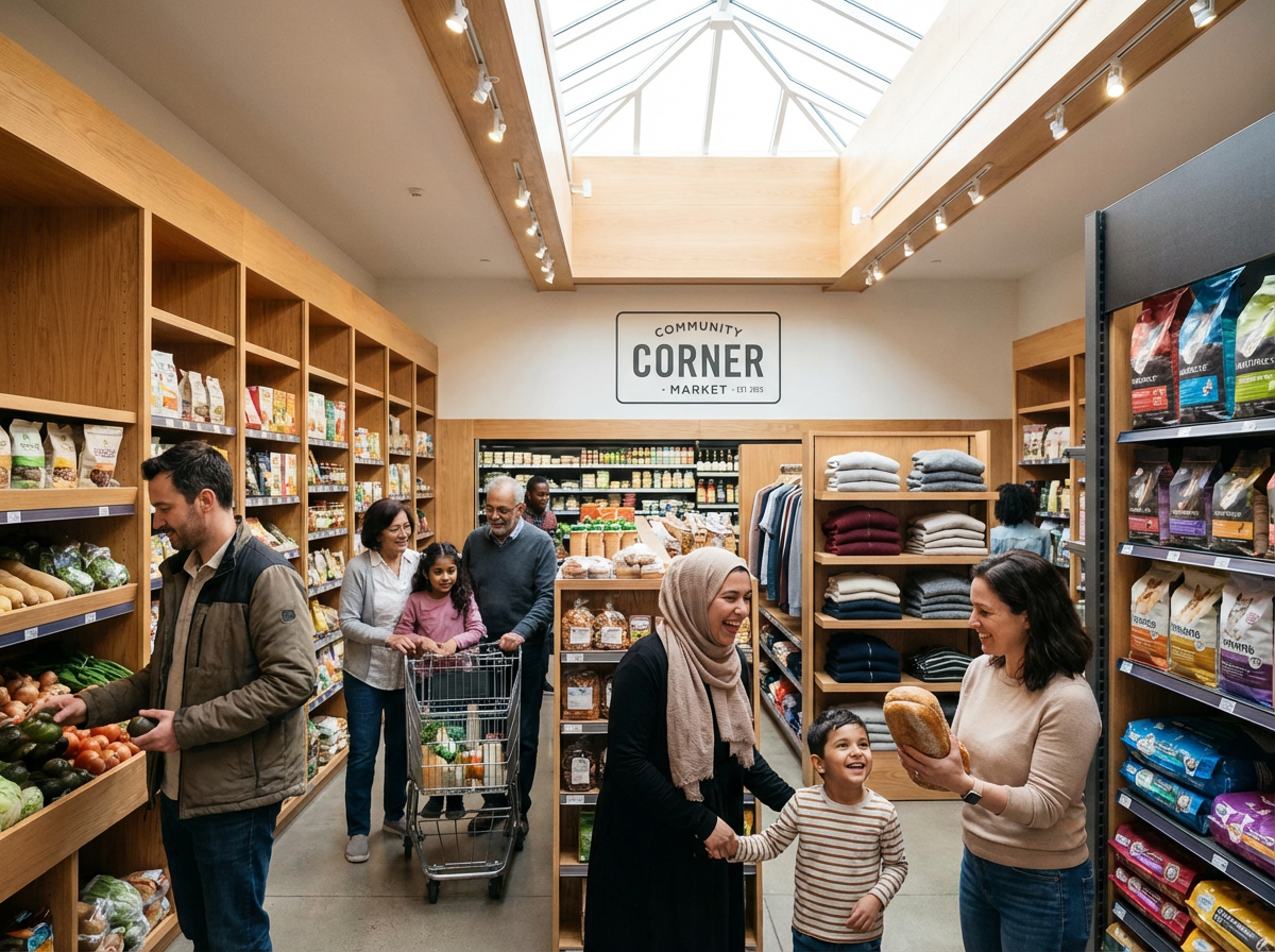 Grocery store image.