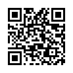 A QR code on a white background