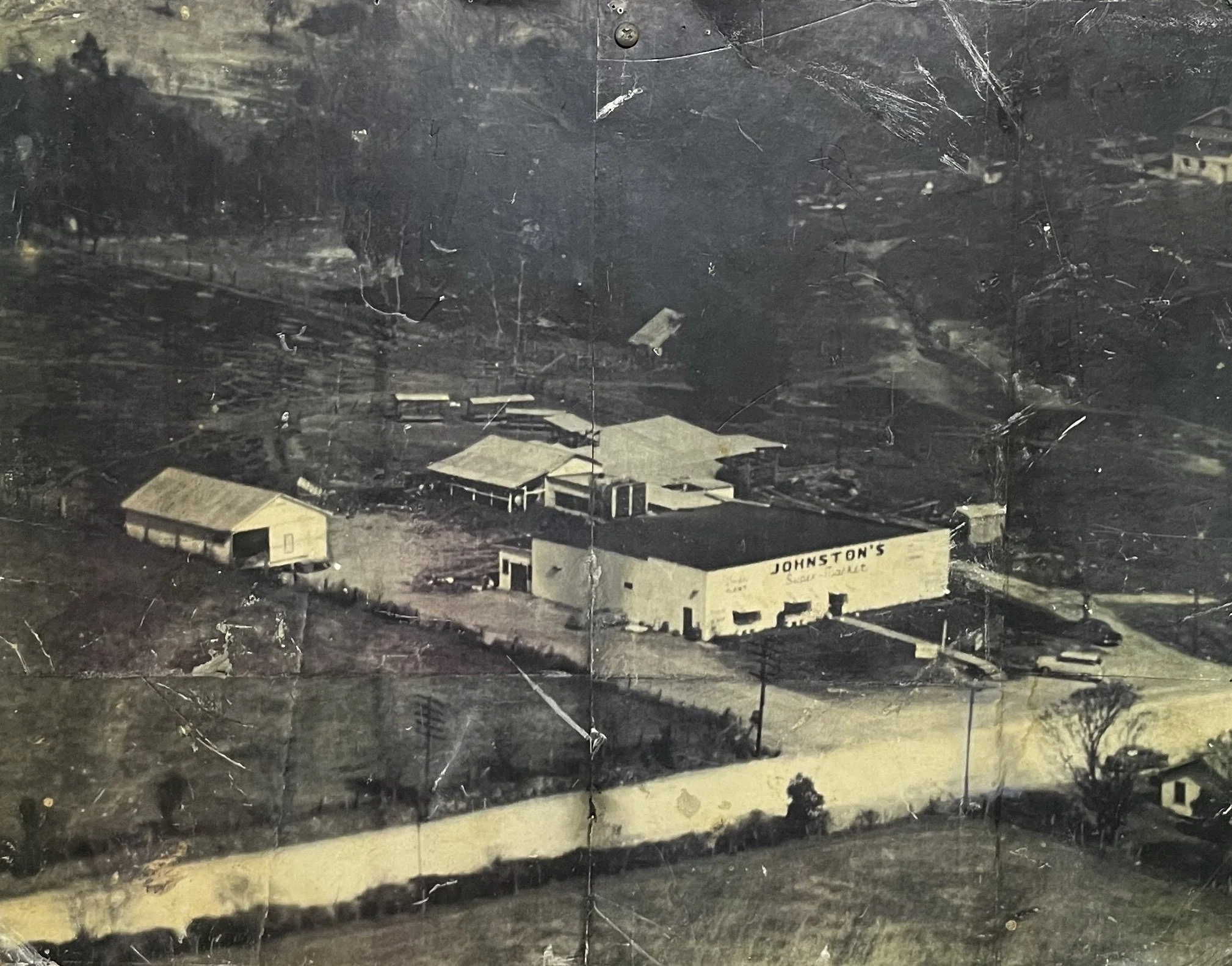 The Johnston's building back in the 1900s.