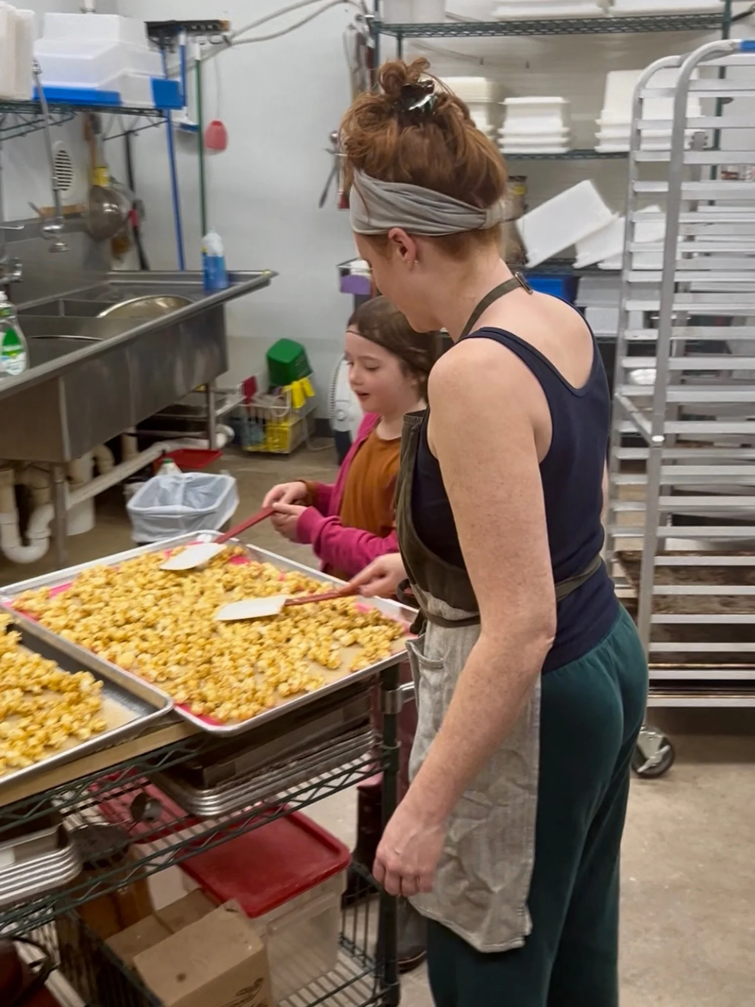 In the kitchen today- but doing it with my girl. She is my star, my sun, my moon. I am so lucky. Happy Mother&rsquo;s Day ⭐️☀️🌕
