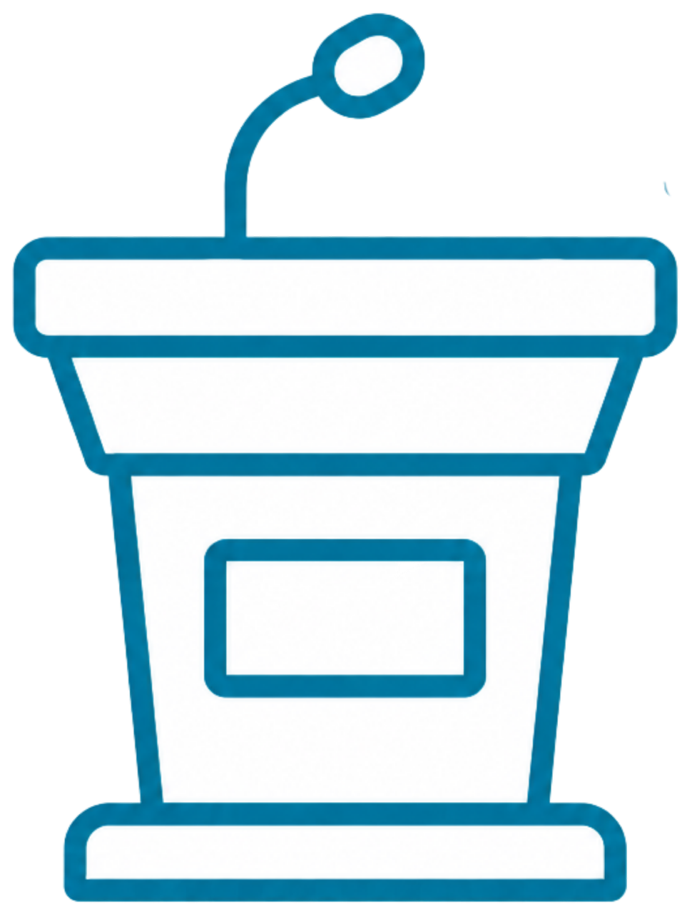 Icon of a disposable coffee cup with a lid and a straw.