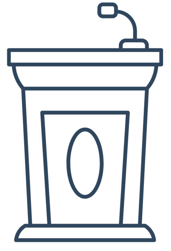 Simple line drawing of a disposable coffee cup with a lid and straw.