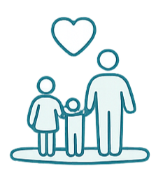 “Elite Sitters & Care Co Nanny Placements icon – caregiver and child symbol representing long‑term family care and thoughtfully matched professional nannies in DC, Maryland, and Virginia.