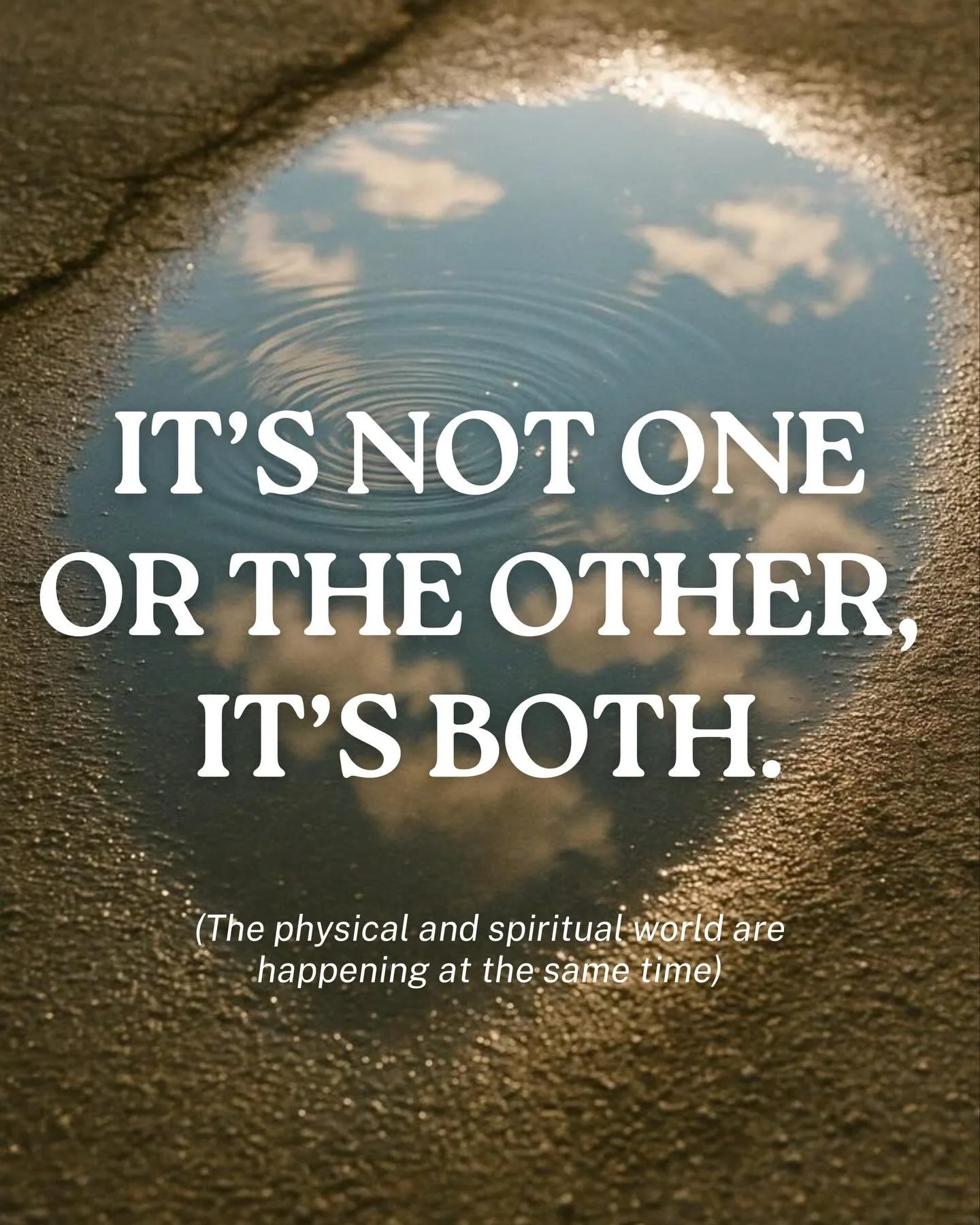 The world we live in isn&rsquo;t just physical, it&rsquo;s not just spiritual- it&rsquo;s both✨ (just like you)

You&rsquo;re a spirit, living in a physical body for this moment in time. And that connection to spirit- lives in your intuition. 

I cre