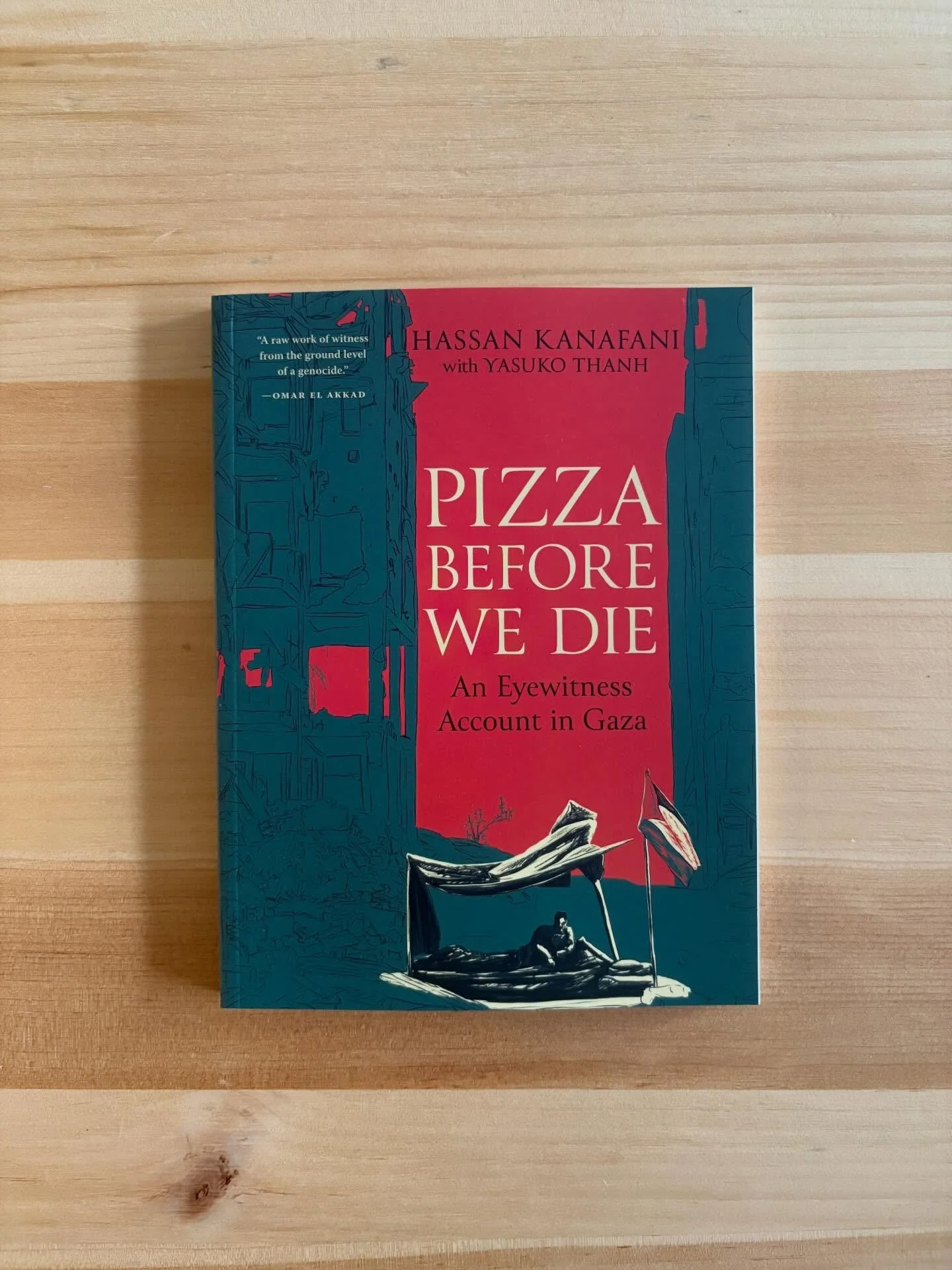 Pizza Before We Die, An Eye Witness Account in Gaza is available for preorder now. @arsenalpulp This urgent book is a necessary read. Hassan, living in Gaza, began posting on Reddit about his daily experiences and what he saw. These heartbreaking and