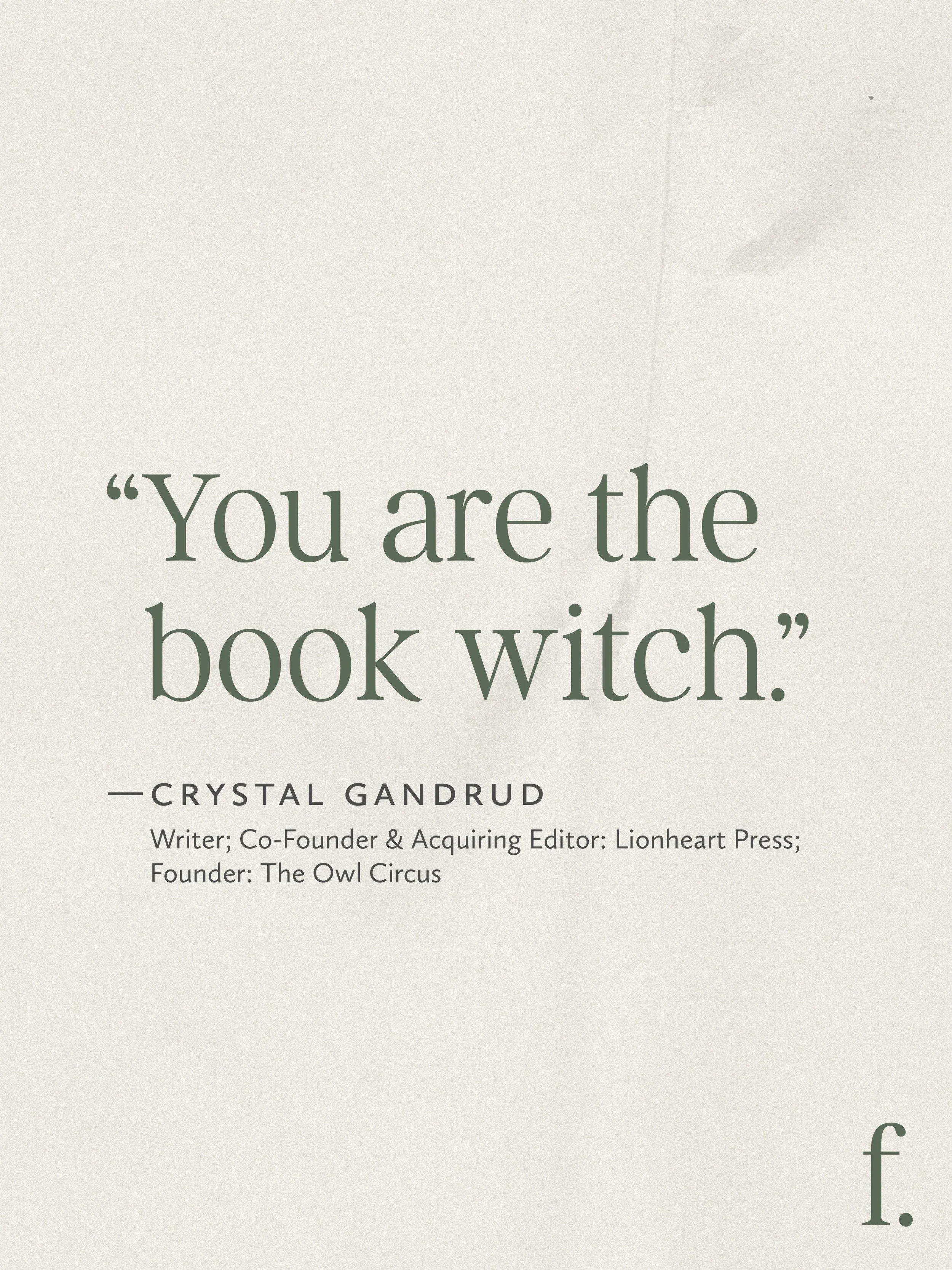 I got an email that just said this and I had to respond to ask if I could use it, I loved it so much! 🤣🥰
&mdash;
I&rsquo;ve been called a wizard and a witch and I love it. I always like to say we&rsquo;re creating book magic over here, and honestly