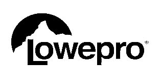 Logotipo da Lowepro em preto e branco