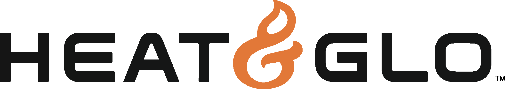 Logo with the words 'HEAT & GO' and an orange flame design in the center.