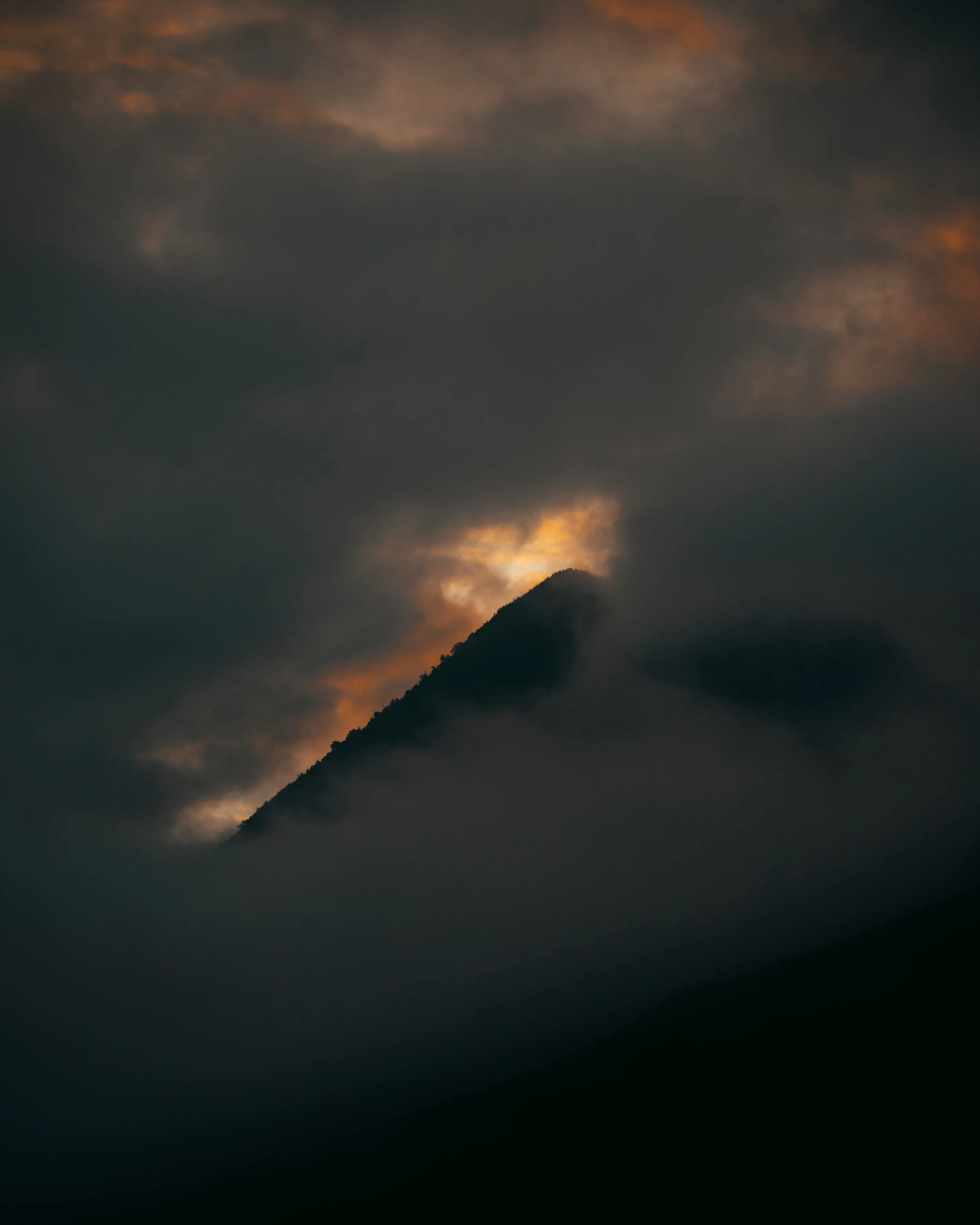 Sunrise Peaking Over Sapa, Vietnam