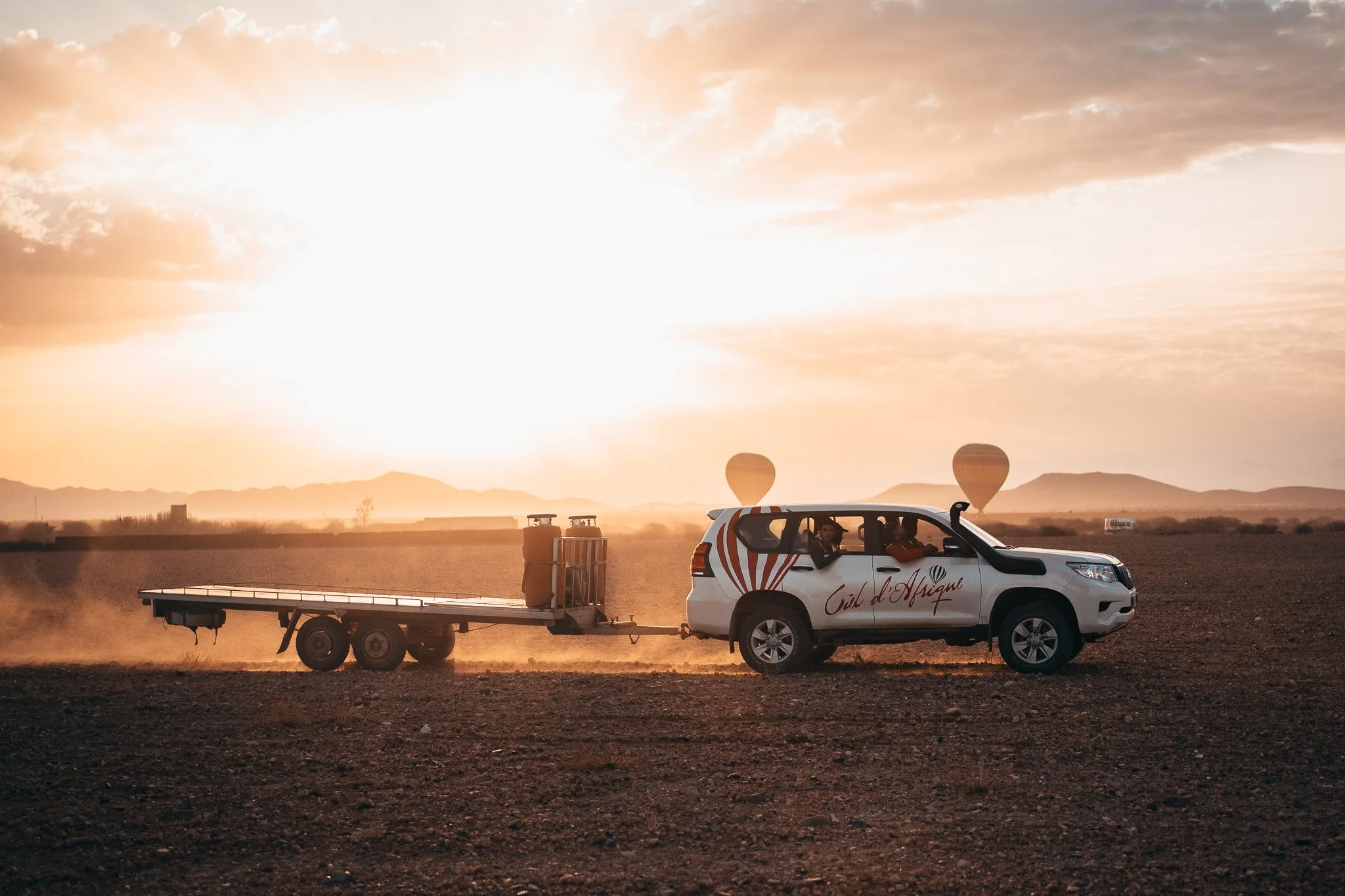 Moroccan Sunrise over the Agafay Desert