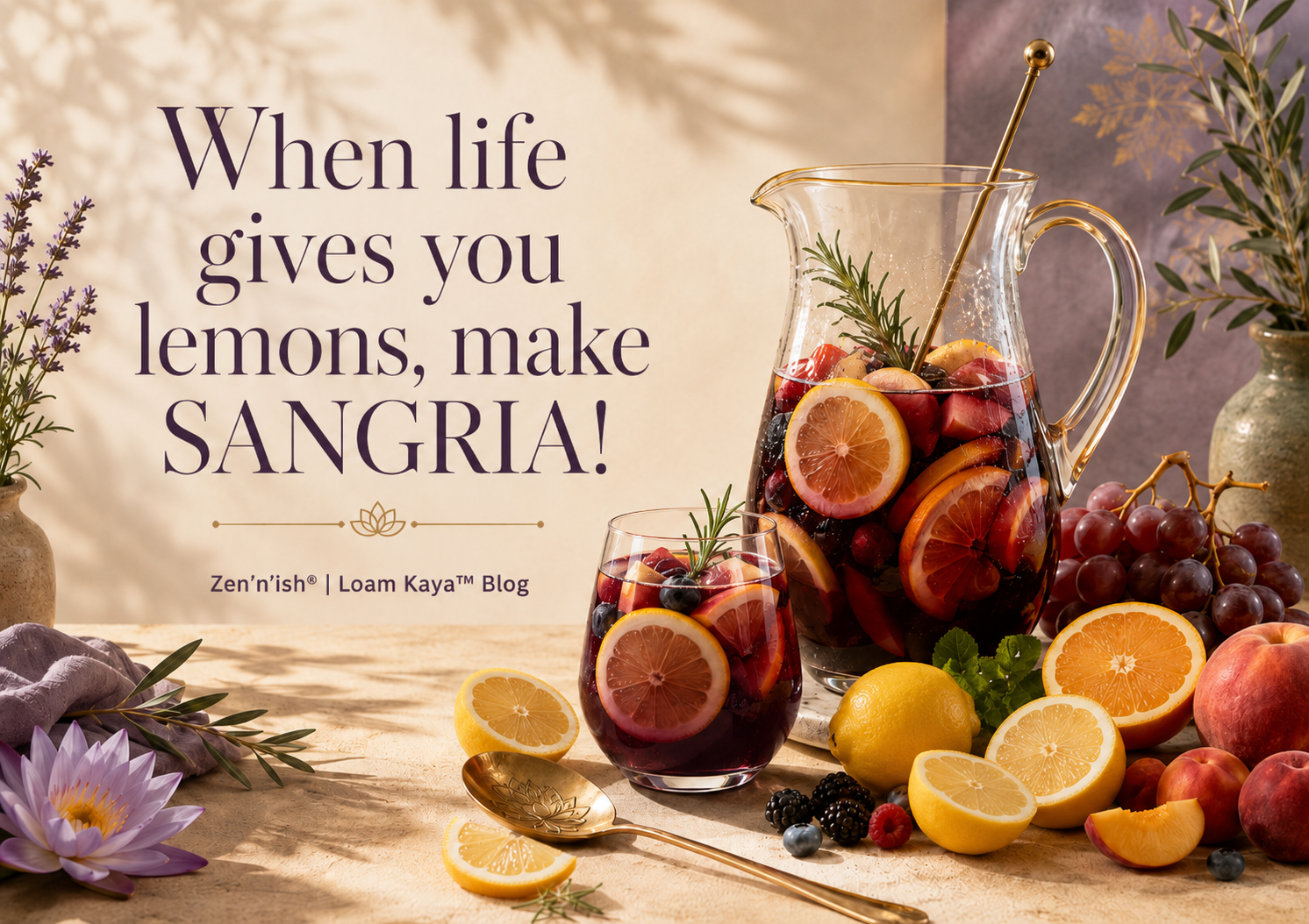 When Life Gives You Lemons, Make SANGRIA!