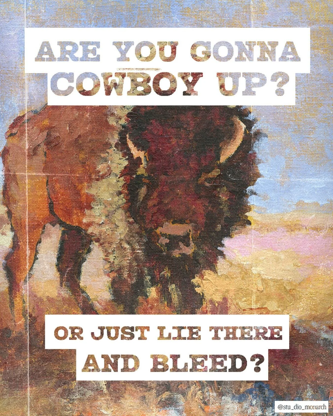 Well? Are you? 🤠

#graphicdesign #quotedesign #westernaesthetic