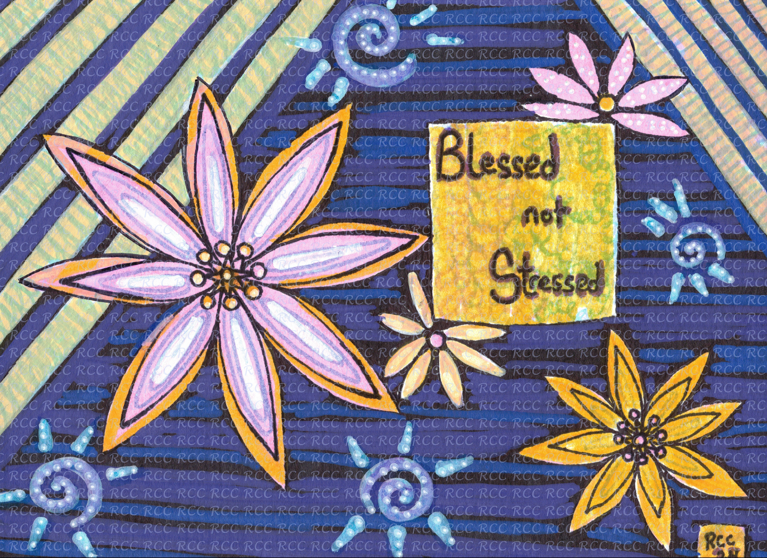 Blessed not stressed is what these angelic flowers whisper to you. 

Take it to heart.