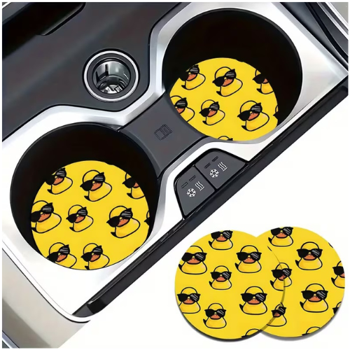 Rubber Duck Car Coasters - 1 piece