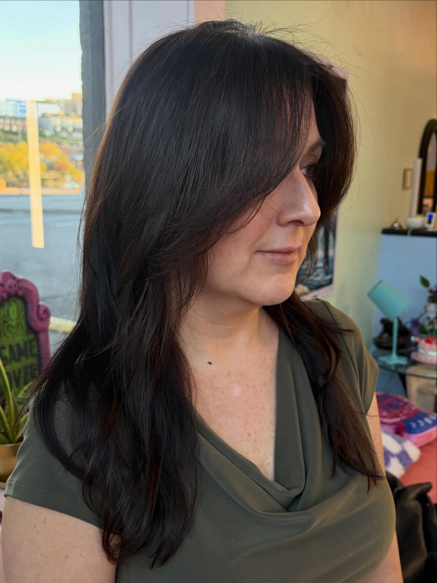 Soft shag haircut 🌟