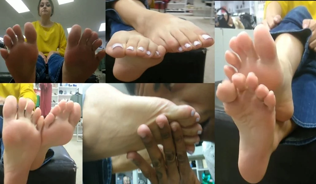 Video 54 - Public Feet Interview, Gorgeous Latina Incredible Feet