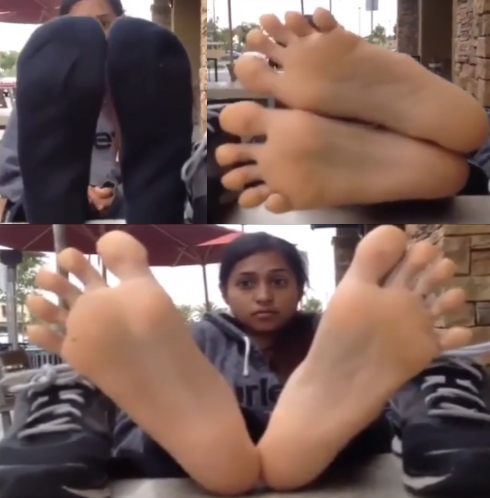 Video 1 - Public Feet Interview, Indian Girl Slender Soles
