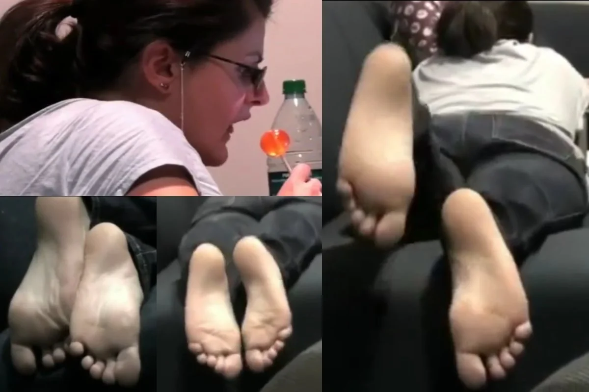 Film 201 - Candid Girl Feet, Nerdy Girl Footplay