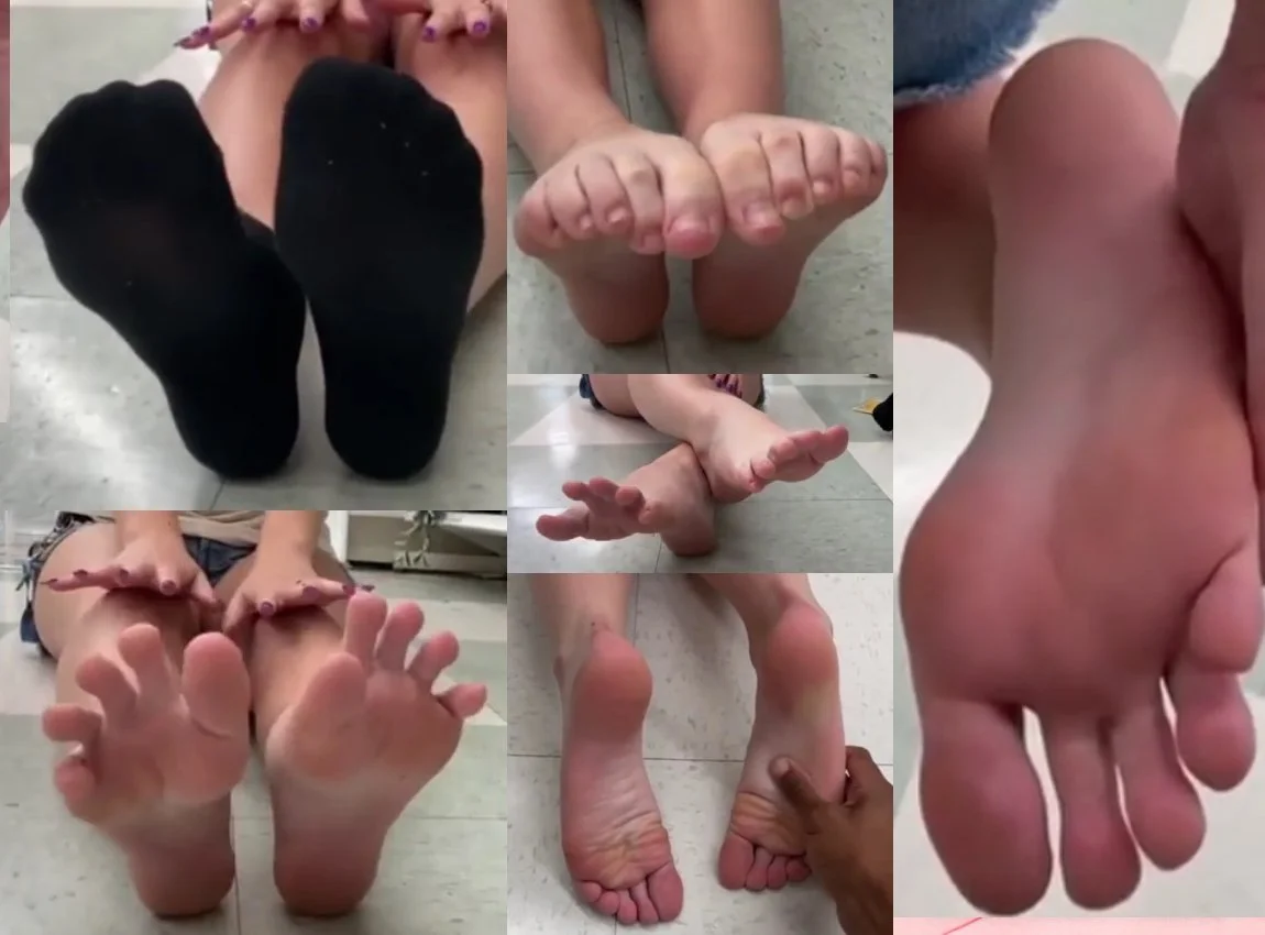 Video 136 - Public Feet Interview, Petite White College Girl Reflexology
