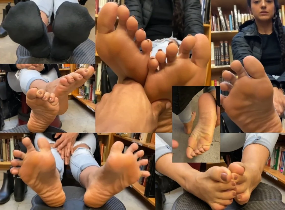 Video 151 - Public Feet Interview, College Indian High Arch Big Golden Soles
