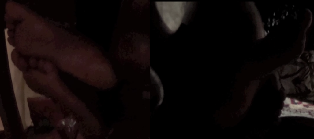 Film 47 - Candid Girl Feet, Aunt's Footrubbing playing card