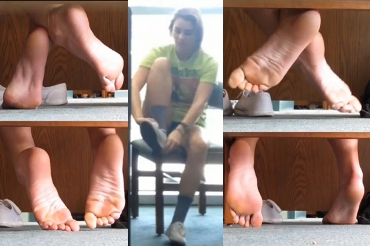 Film 217 - Candid Girls Feet, College Athlete Socks and Soles