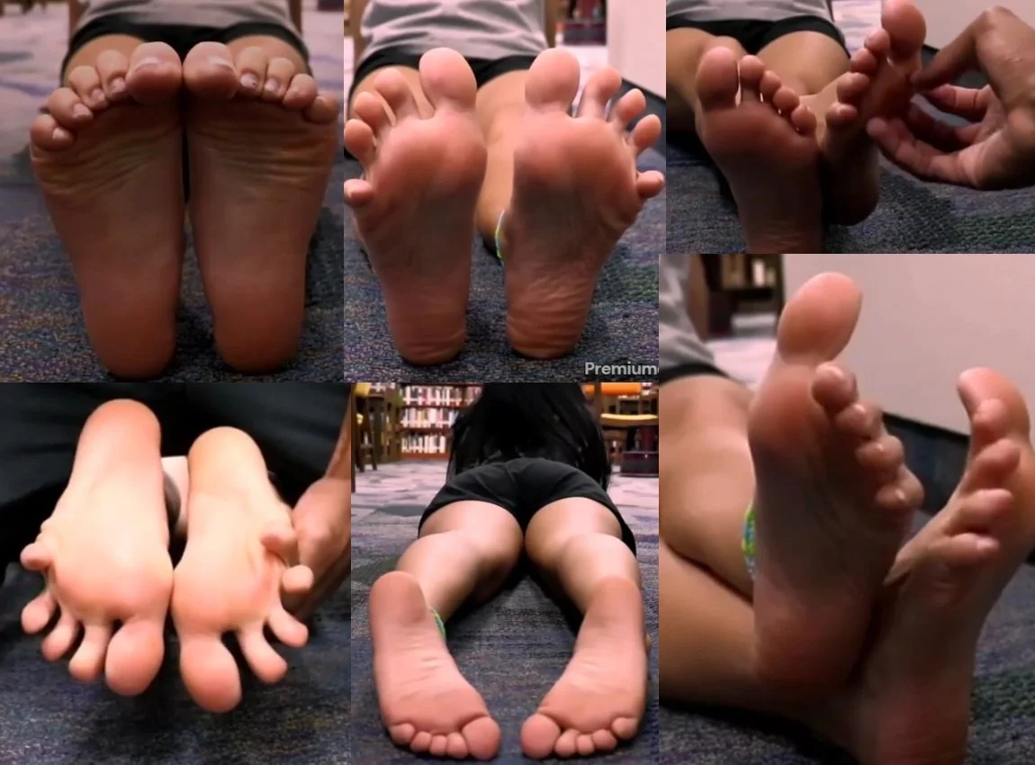 Video 167 - Public Feet Interview, Latina Library Reflexology Tickle & Massage