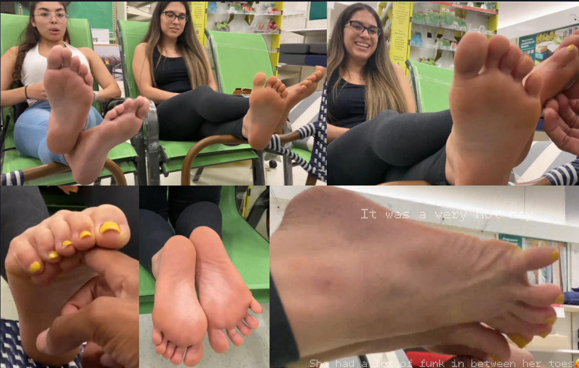 Video 50 - Public Feet Interview, Beautiful Double College Girls Reflexology