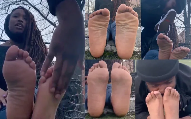 Video 99 - Public Girls Feet Interview, Ebony Park Reflexology